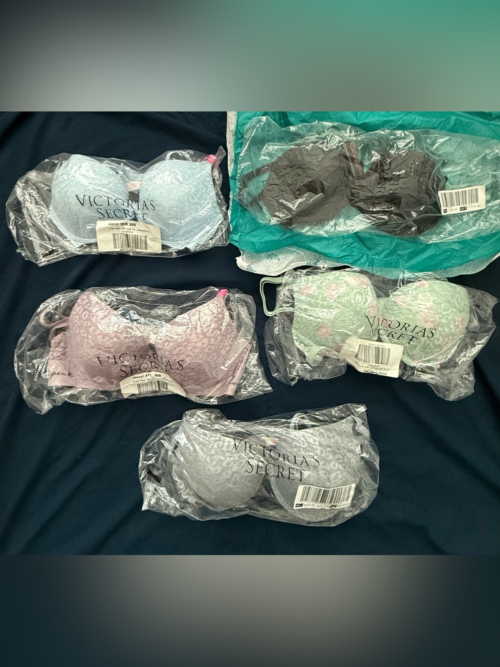 Victoria's Secret Lace Push-Up Bra - Pastel Mix Collection